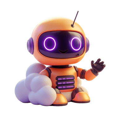 SrvBot mascot — a friendly orange robot waving